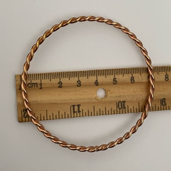 925 silver 3 bangles bracelet handmade twisted - Picture 3 of 6